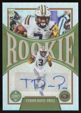 Tyrion Davis-Price 2022 Panini Legacy Rookie # 166 RC Auto Premium Edition San F