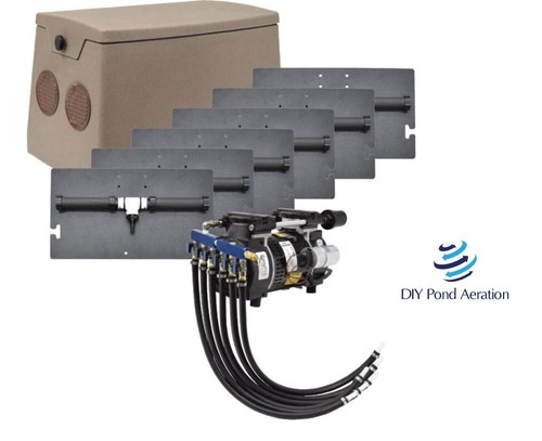 NUOVO kit aerazione laghetto lago acque poco profonde e profonde 1-4+ acri con recinto! - Foto 5 di 15