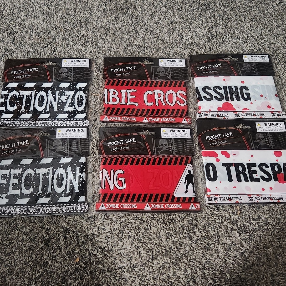 6 Packs Fright Tape 3