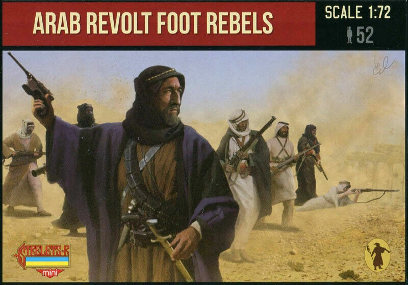 STRELETS Miniatures 1/72 –M127 World War I Arab Revolt Foot Rebels - Lawrence