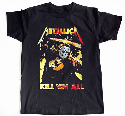 Metallica Kill Em All Jason Horror Black Unisex T-shirt Size S-5XL