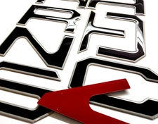 3D BLACK ALUM OUTLINE DOMED TAILGATE LETTER FOR 2022 2023 2024 2025 2026 US MADE