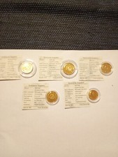 dm m&uuml;nzen vergoldet 24karat