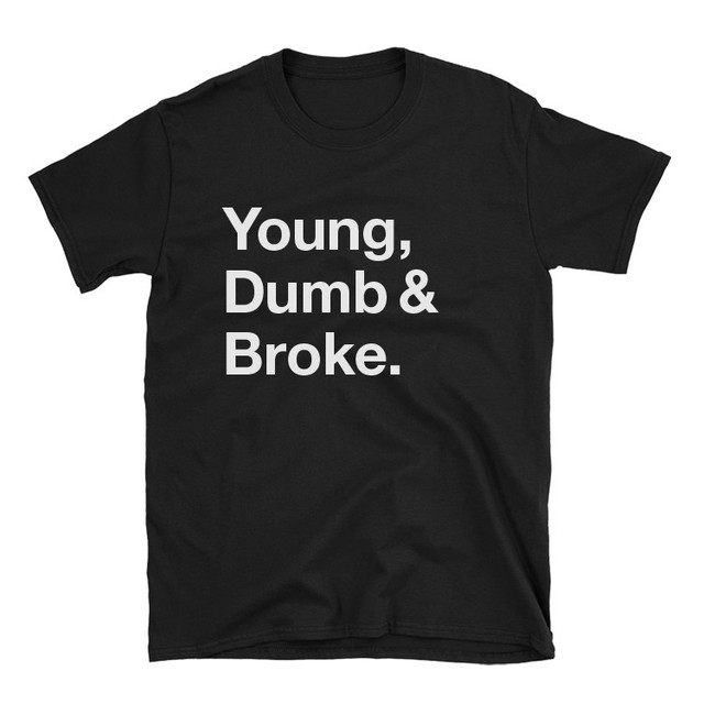 Herrenmode Young Dumb Broke T Shirt Khalid Lyrics Location Indie Hipster Music Weeknd Top Kleidung Accessoires Couturette Fr couturette