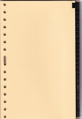 EZ Record brand Item No. 186 A-Z - 8'' X 5'' - Fits 3, 7 or 16 ring binders