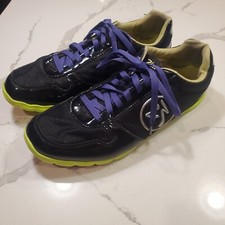 Zumba SHOES TRAINERS SNEAKERS HIP HOP DANCE Ladies Size 11 Black / Purple