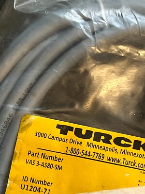 turck vas 3-a580-5m nos poor packaging u1204-71