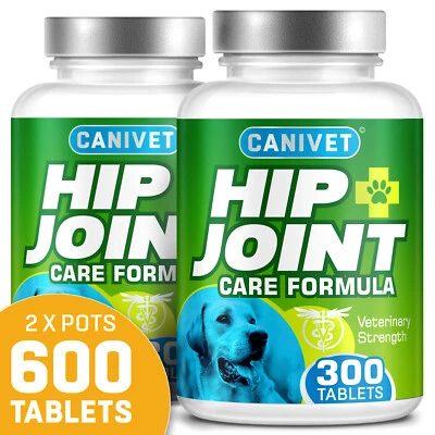 Canivet Hip and Joint Supplement for Dogs - added Turmeric, MSM, Manganese