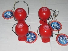 Lot of 4 Rubber Clown Nose Ringling Bros and Barnum Bailey Circus Squeaks!