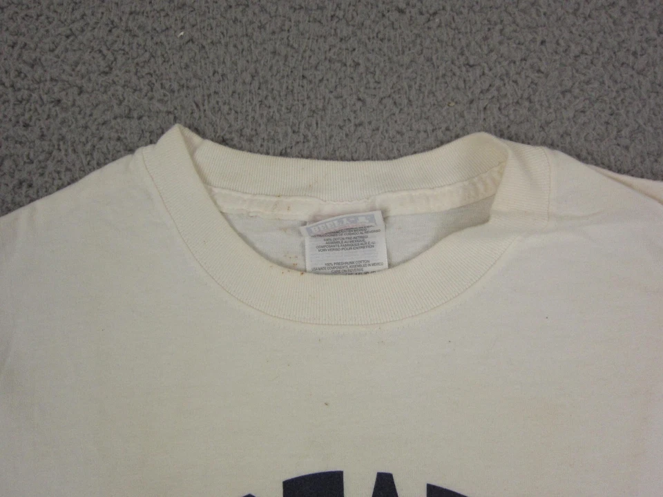 Vintage Iowa Hawkeyes Shirt Mens Large White University LAW 90s Y2K Hanes - Image 4 of 4