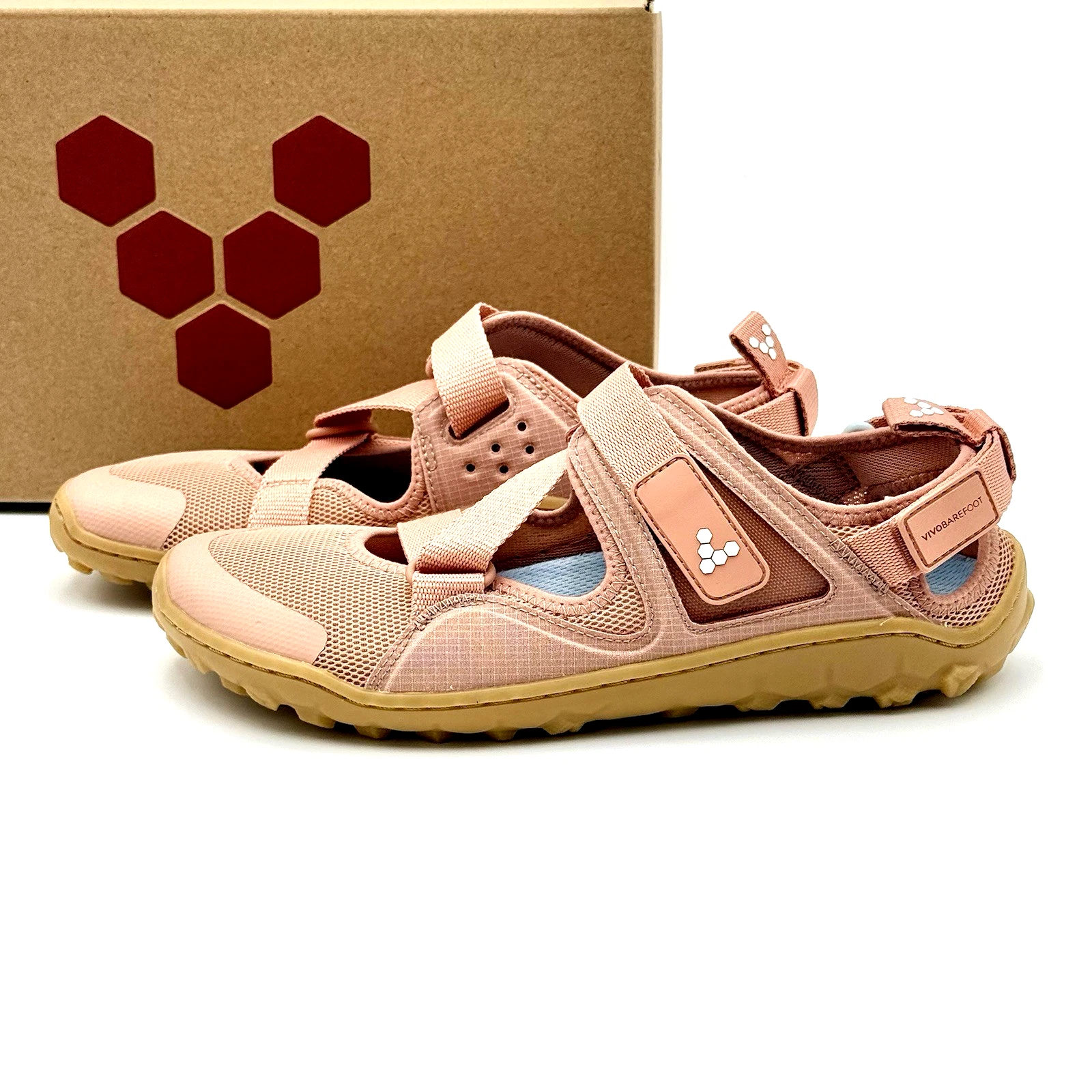 Vivobarefoot Women's Tracker Sandal Slingback Textile Synthetic 209511-08 Clay