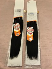 2 Pack 10  12  Color 1b Natural Black Bravo BRAZILIAN REMY YAKY 100 