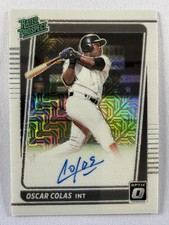 2021 Donruss Optic Oscar Colas Rated Prospect Signatures White Mojo /99🔥