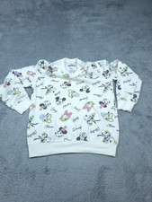 Disney Mickey And Friends Sweatshirt Womens Small Minnie Donald Goofy Daisy Cute