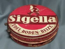 alte Blechdose Sigella Edel - Boden - Beize Sidol-Werke Siegel & Co. Köln