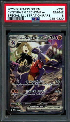 Cynthia's Garchomp ex graded PSA 8 for sale on eBay