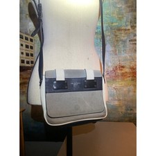Rag  Bone Mini Crossbody Bag Grey Suede White Black Leather Colorblock