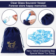 3 Pcs Jewish Wedding Chuppah Breaking Glass Gifts Couples Engagement Marriage