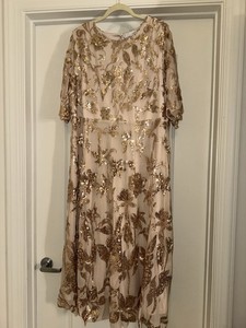 formal short dresses Short Formal A-Line Dress 3269 Champagne / 2XLarge