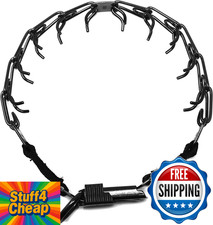 Herm. Sprenger Black Stainless Steel Prong Dog Training Collar Quick Release Sma