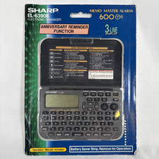 New - Sharp EL-6390B Electronic Organizer  Operation Manual Anniversary NIP