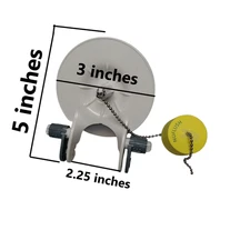 Adjustable Flapper, 3-Inch, Fits most 3 inch. Flush Valve Assemblies with Buoy