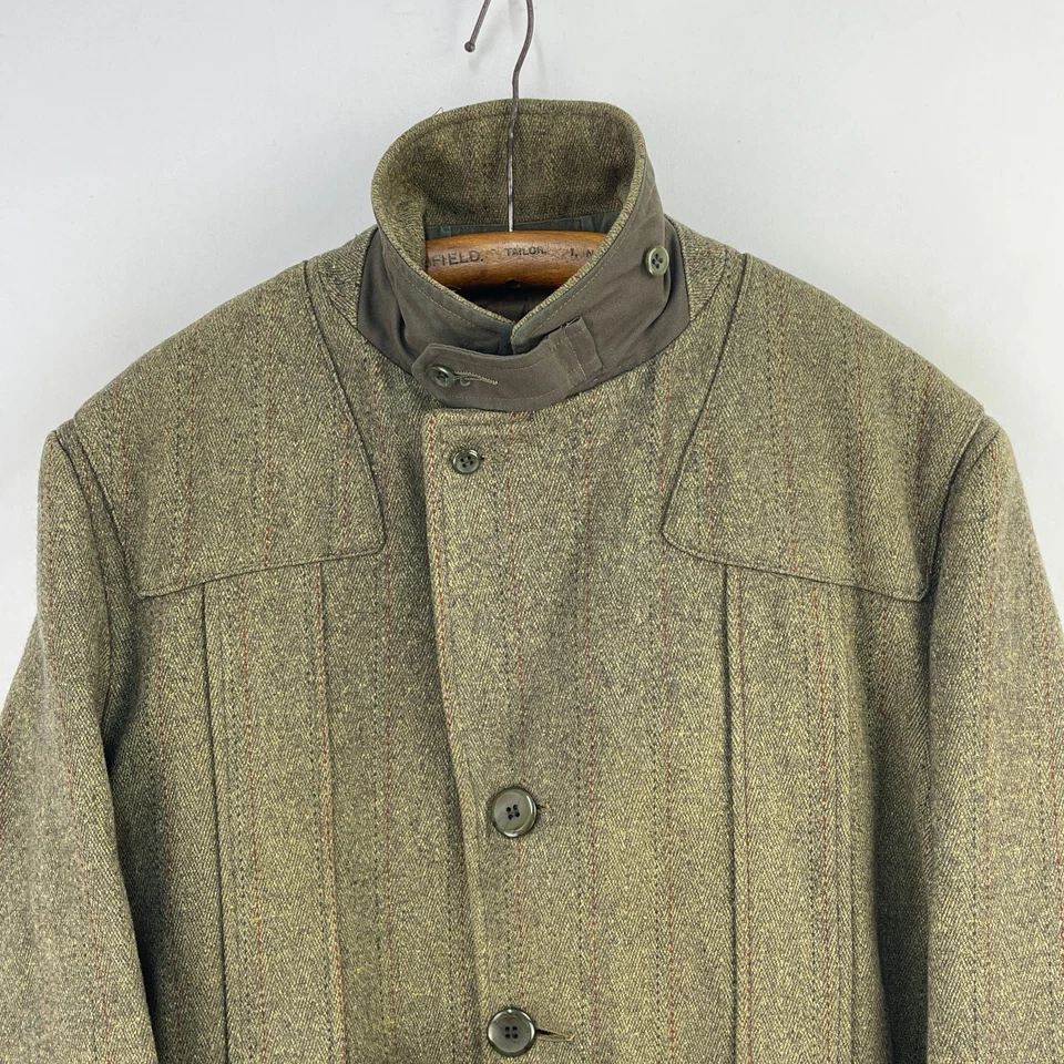 Zacharias Co Tweed Jacket Mens 40R Green Derby Norfolk Hacking Shooting Hunting - Image 4 of 4