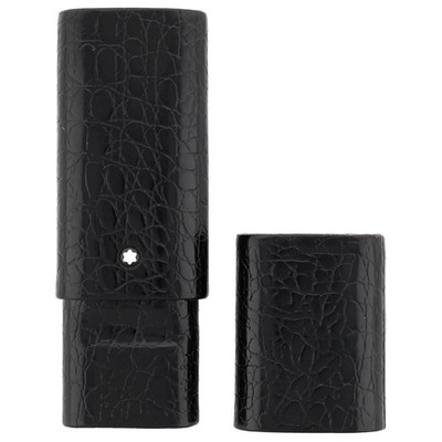 Montblanc Meisterstück Florence 3er Lederetui Schwarz Kroko Optik ID: 30103 TOP