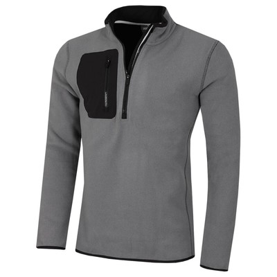 Puma Golf Herren Fleece Quarter Zip Cat Logo Soft Feel Stoff Pullover