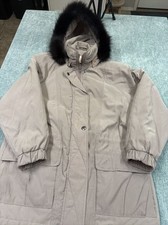 Vintage London Fog Quilted Winter Parka Coat Size L Regular