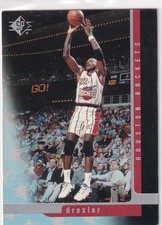 1997 UPPER DECK #40 CLYDE DREXLER SP HOLO- HOUSTON ROCKETS