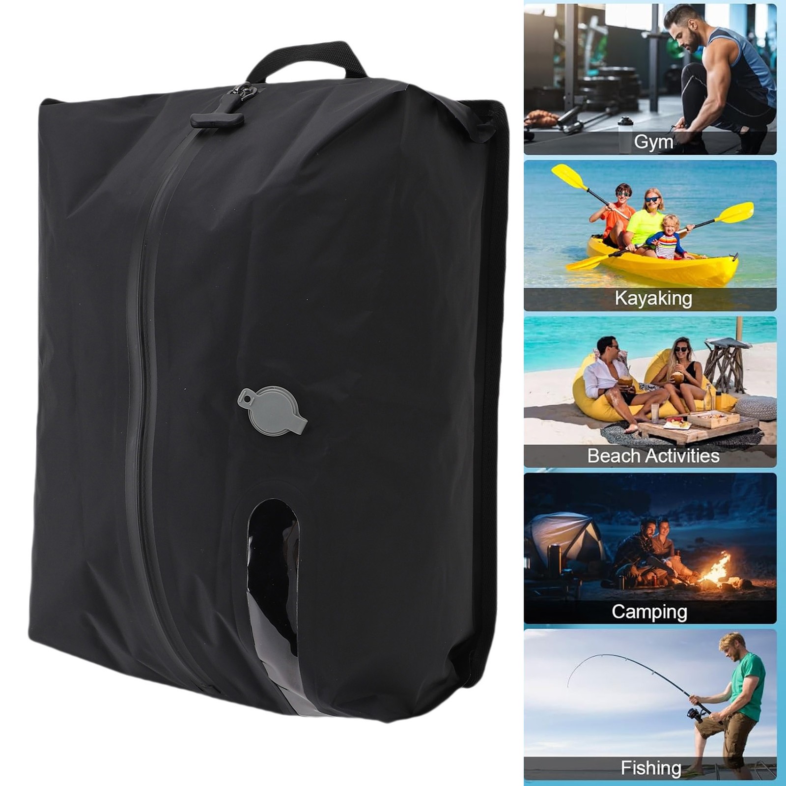 16L Reusable Vacuum Compression Bag For Travel Space Saving Waterproofing New