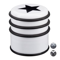 4 X TüRstopper BodentüRstopper Weiß Door Stopper TüRpuffer Bodenstopper Stern