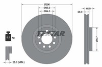 Textar Bremsscheiben Textar Ø 290Mm InnenbelüFtet 92155700