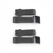  1968 - 1970 Airplane 2pt Charcoal Lap Bucket Seat Belt Kit - Pair 