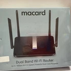 Macard Alpha6 Black 5 Gigabit Ethernet Ports MU-MIMO Dual Band WiFi-6 Router E51