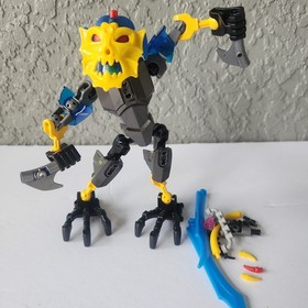 LEGO Bionicle Skull Warrior 70791 Action Figure Yellow Mask Blue Armor 2015