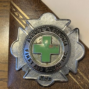 Avenel & Colonia First Aid Squad Inc. NJ Badge Green Cross Firefighting Rescue