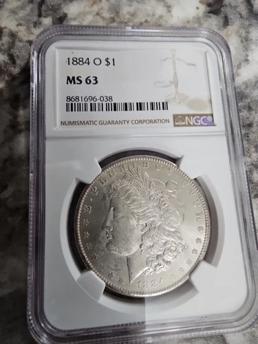 1884 O Morgan Dollar NGC MS63