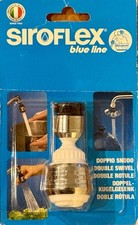 Siroflex Double Swivel Aerator Sprayer White/Chrome, Made in Italy
