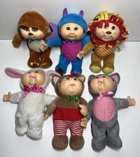 2017-19 Cabbage Patch Kids Lot (6) Dragon Sloth Lion Bunny Reindeer Raccoon CPK