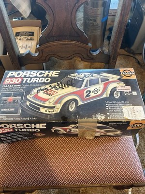 Vtg GAMA Tronic PORSCHE 930 Turbo RC Car W/ Box & Paperwork