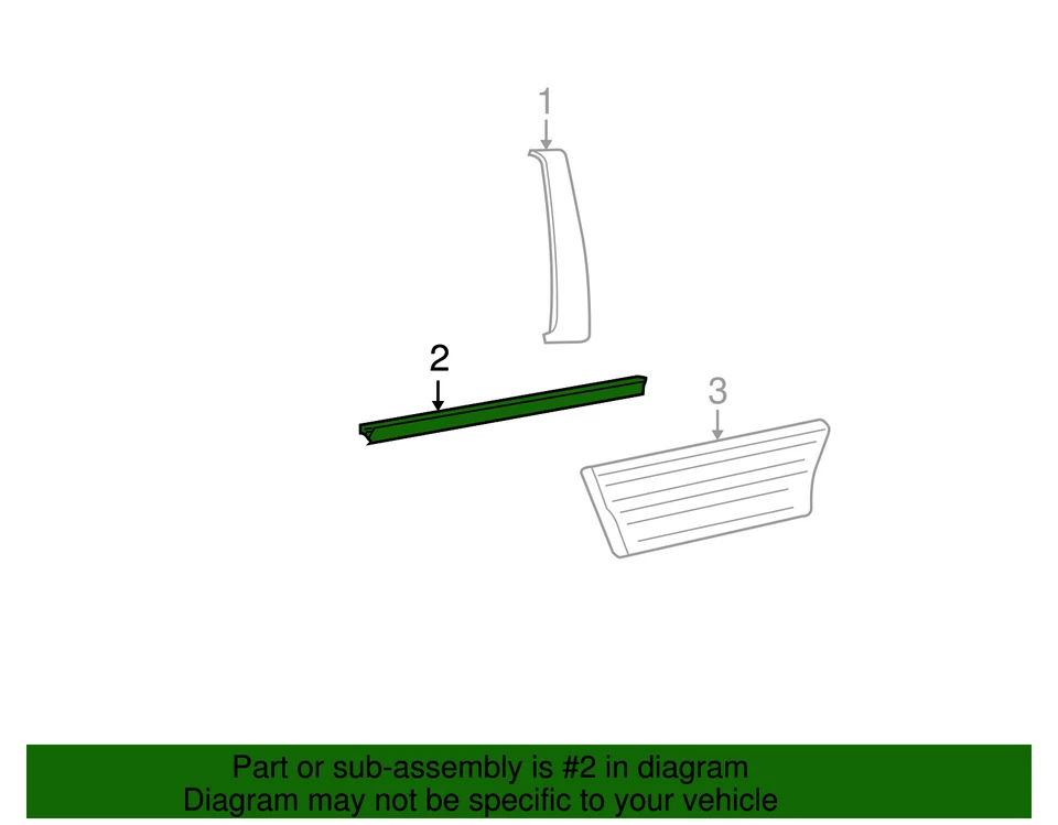 Ford Expedition 2007-2015 genuino - cinturón tira meteorológica 8L1Z-7825596-AA Foto 2 de 3