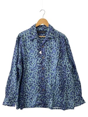 WACKO MARIA 25FW Hawaiian Shirt L S L BLU Leopard 25FW WMS HI01
