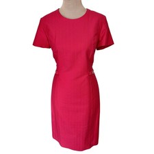 Vintage Y2K Talbots Silk Blend Chevron Textured Chain Dress