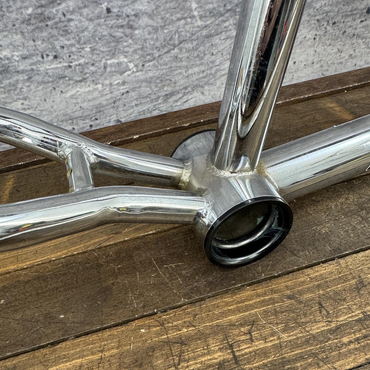 Vintage Redline RL340 BMX Bike Frame 20in Silver Old School Chrome