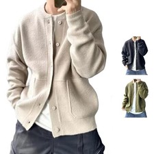 Men's Knitted Cardigan Brand New Condition Casual Style Handsome Design