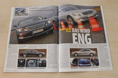 Auto Bild 06/2007 Lexus LS 460 mit 380PS besser als...?