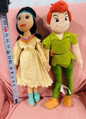 Disney Store Exclusive Peter Pan &Tiger Lily Plush 