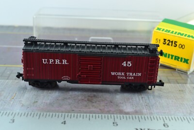 Minitrix 3215 Work Train Tool Car Union Pacific Rail Road U.P.R.R  N Scale